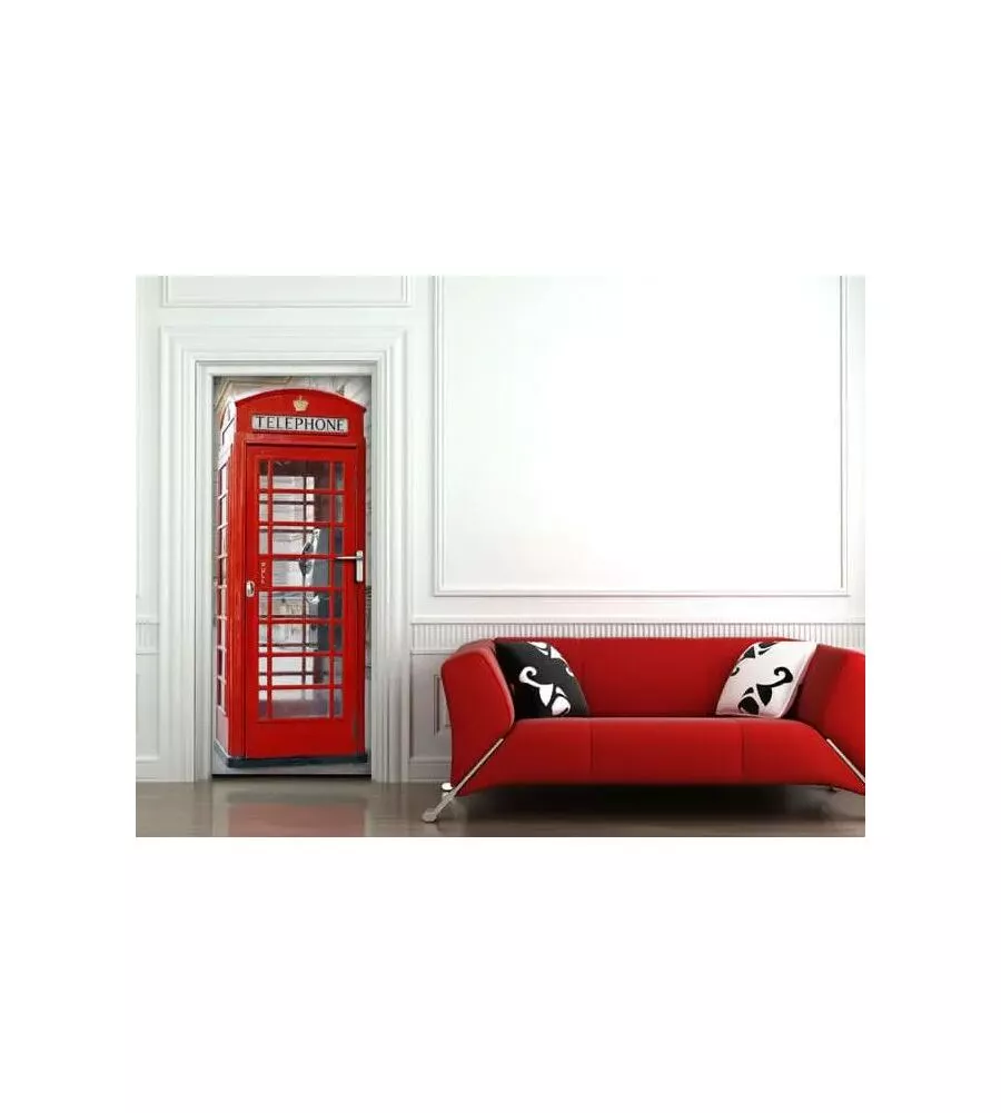 RIVESTIMENTO PER PORTA CABINA TELEFONICA INGLESE, 83X210 CM